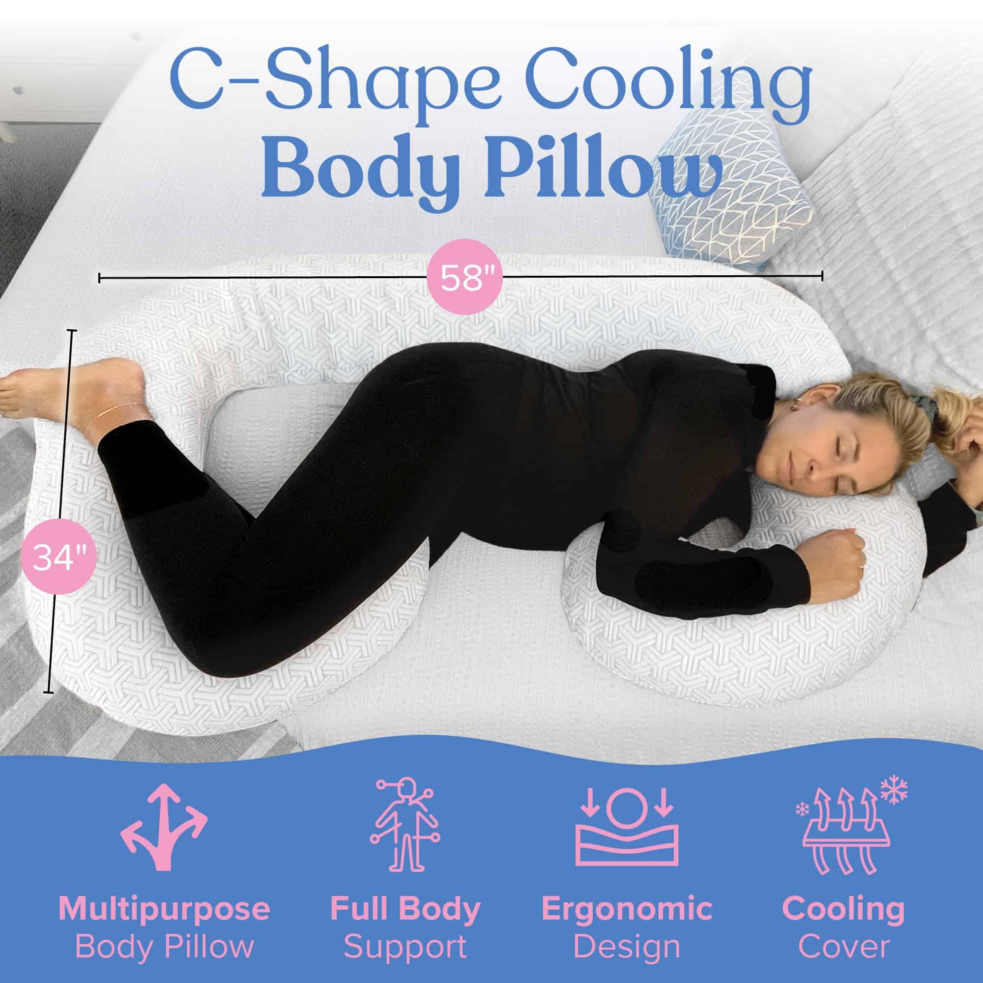 Almohada corporal refrigerante en forma de C de Imaginarium - Imagen 3