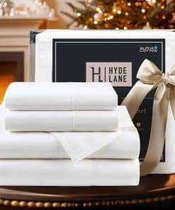 Juego de sábanas de tamaño completo Hyde Lane -Blanco