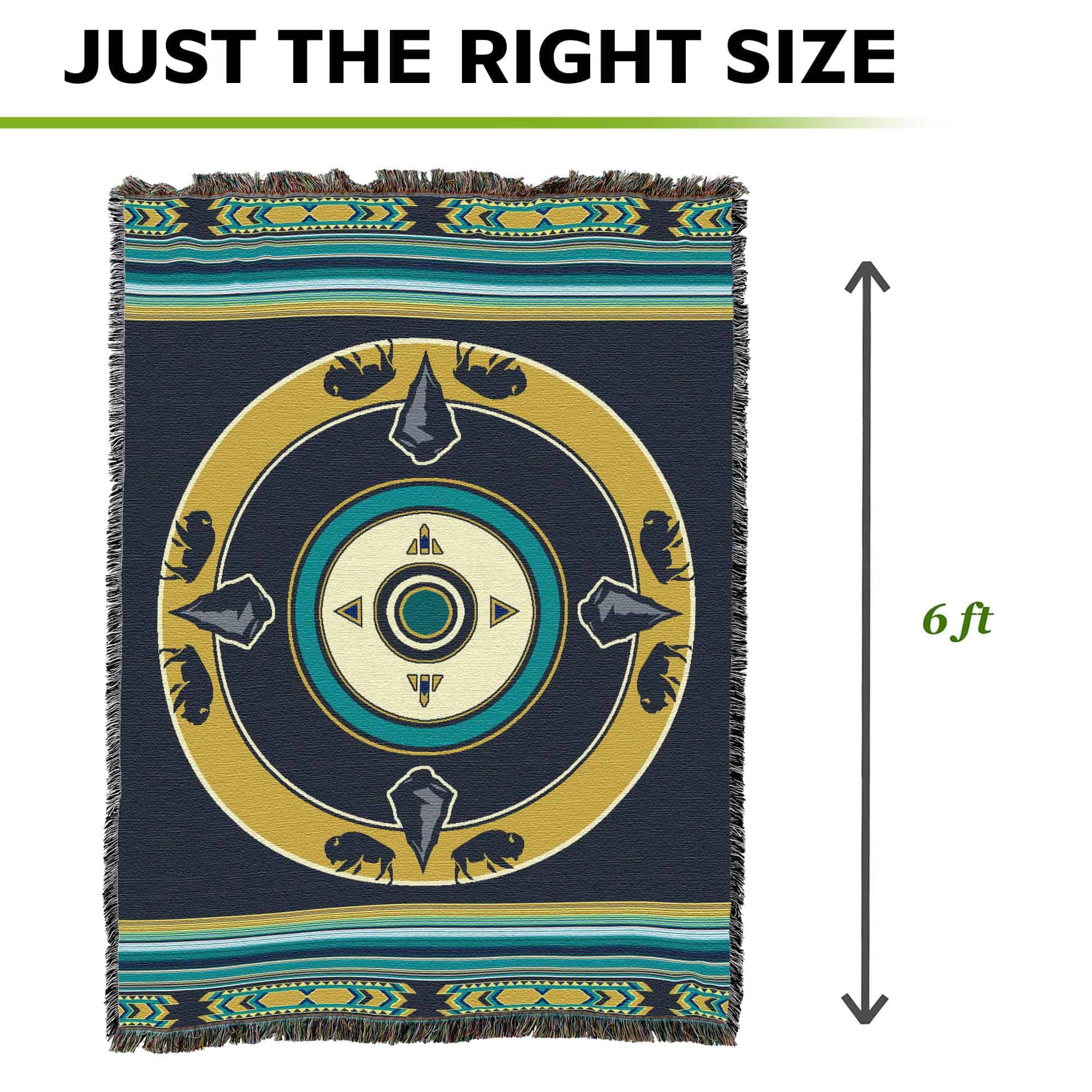 Manta Pure Country Weavers Call of The Wild Lakes - - Imagen 5