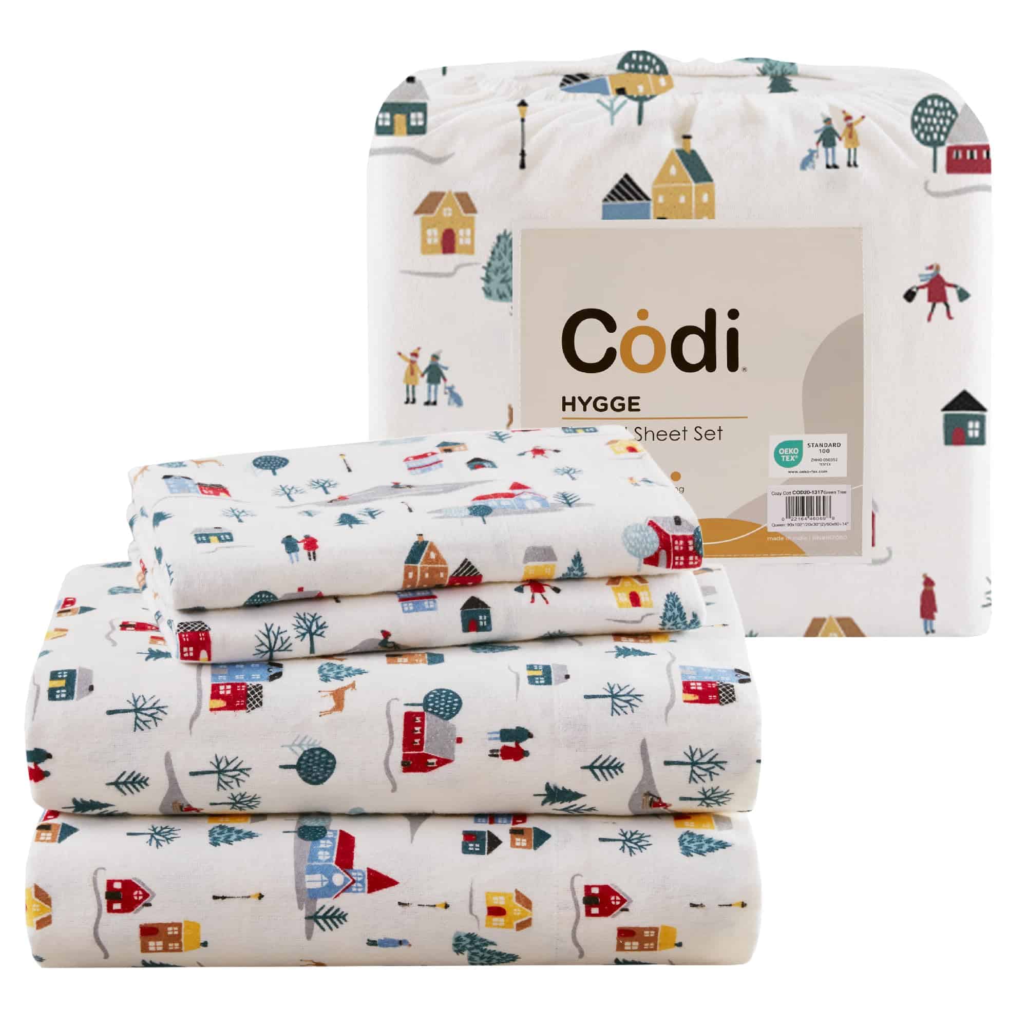 Juego de Sábanas de Franela Codi Tamaño King - 4 Piezas - Imagen 8