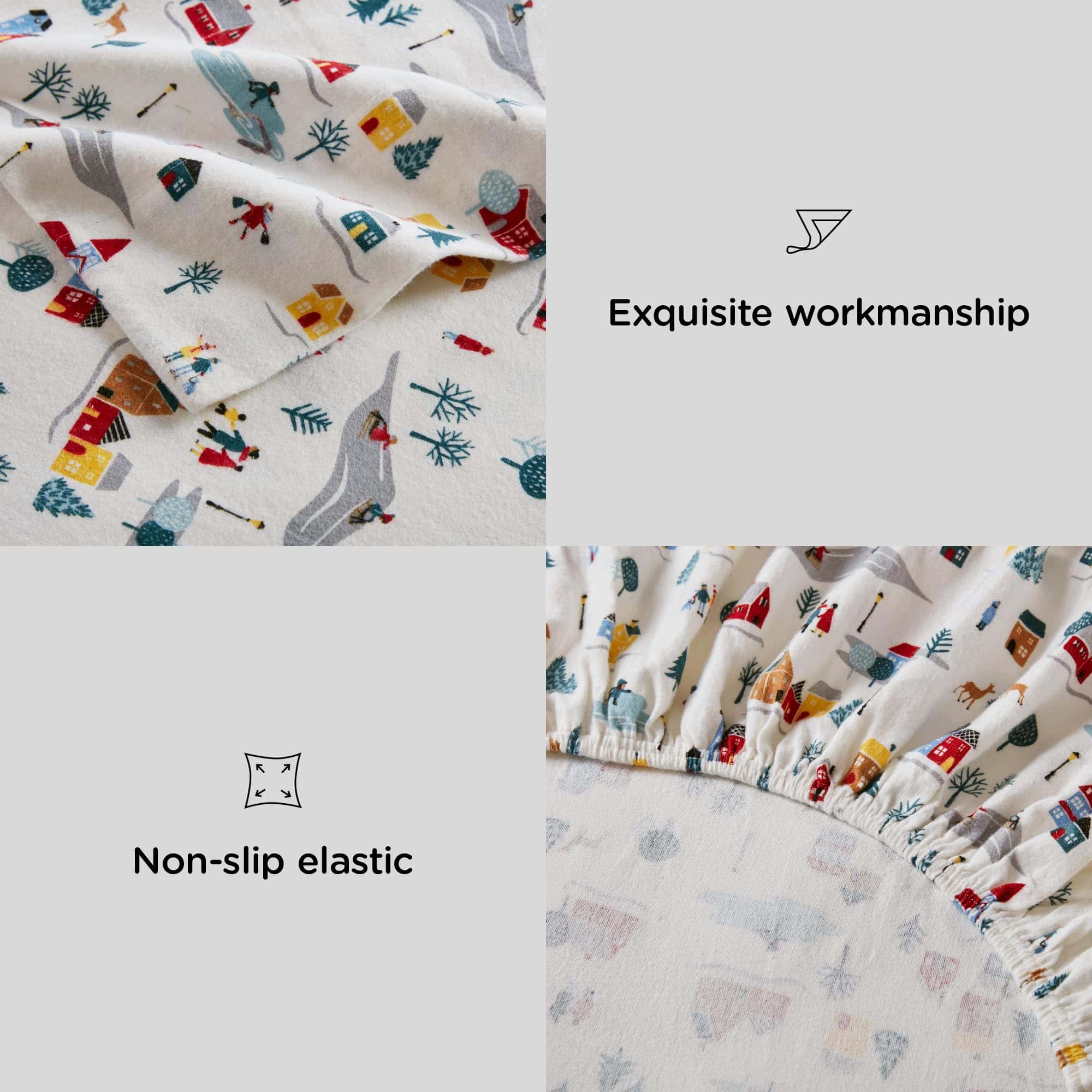 Juego de Sábanas de Franela Codi Tamaño Twin- 3 Piezas - Imagen 5