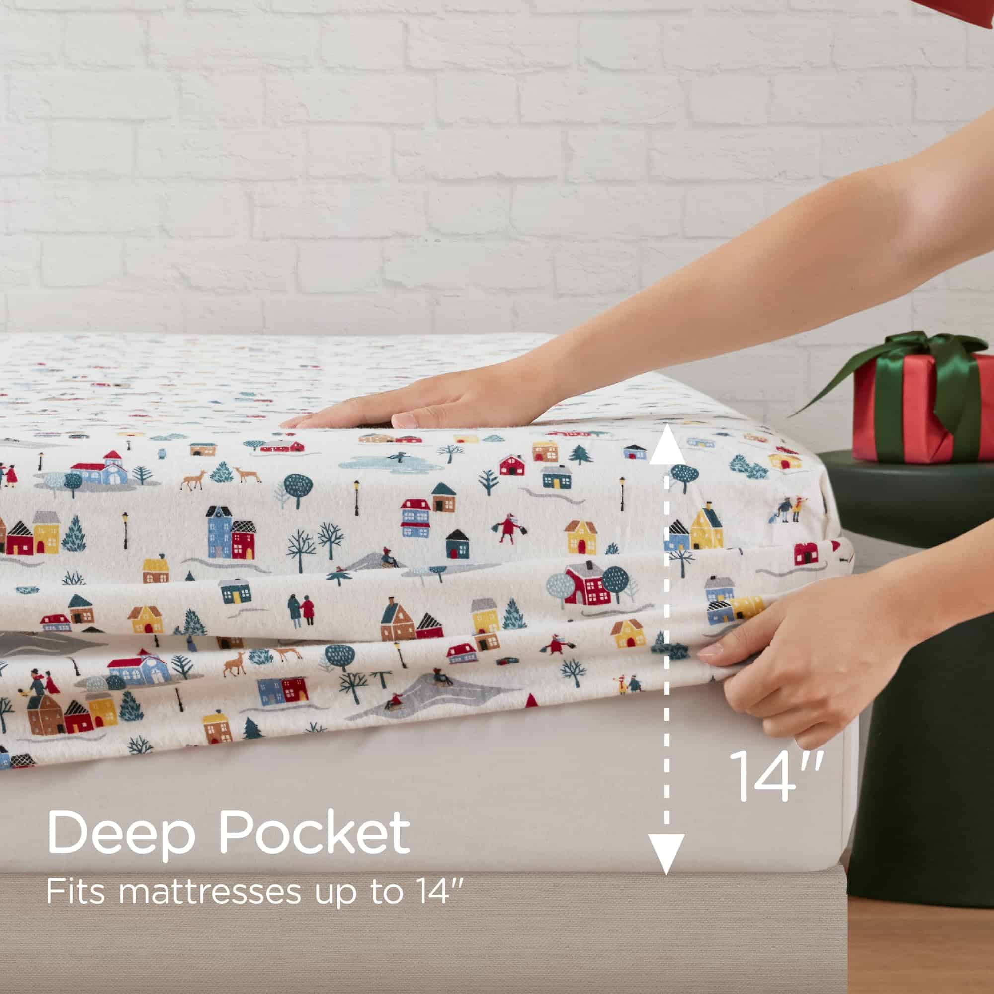 Juego de Sábanas de Franela Codi Tamaño King - 4 Piezas - Imagen 6