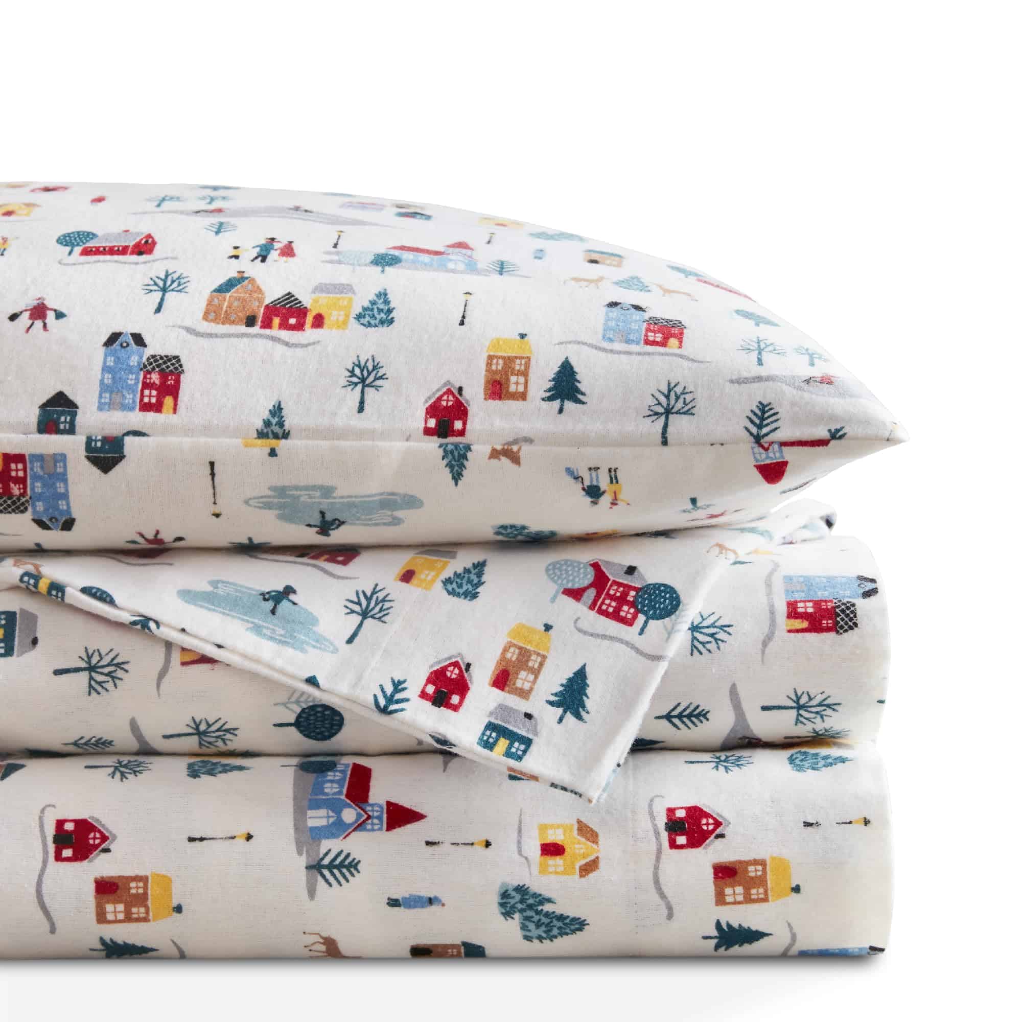 Juego de Sábanas de Franela Codi Tamaño King - 4 Piezas