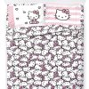Juego de sábanas de tamaño Queen Hello Kitty Stripes &