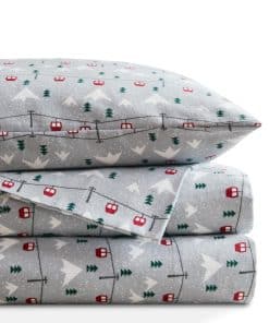 Juego de sábanas de franela Codi tamaño -Salto de esquí