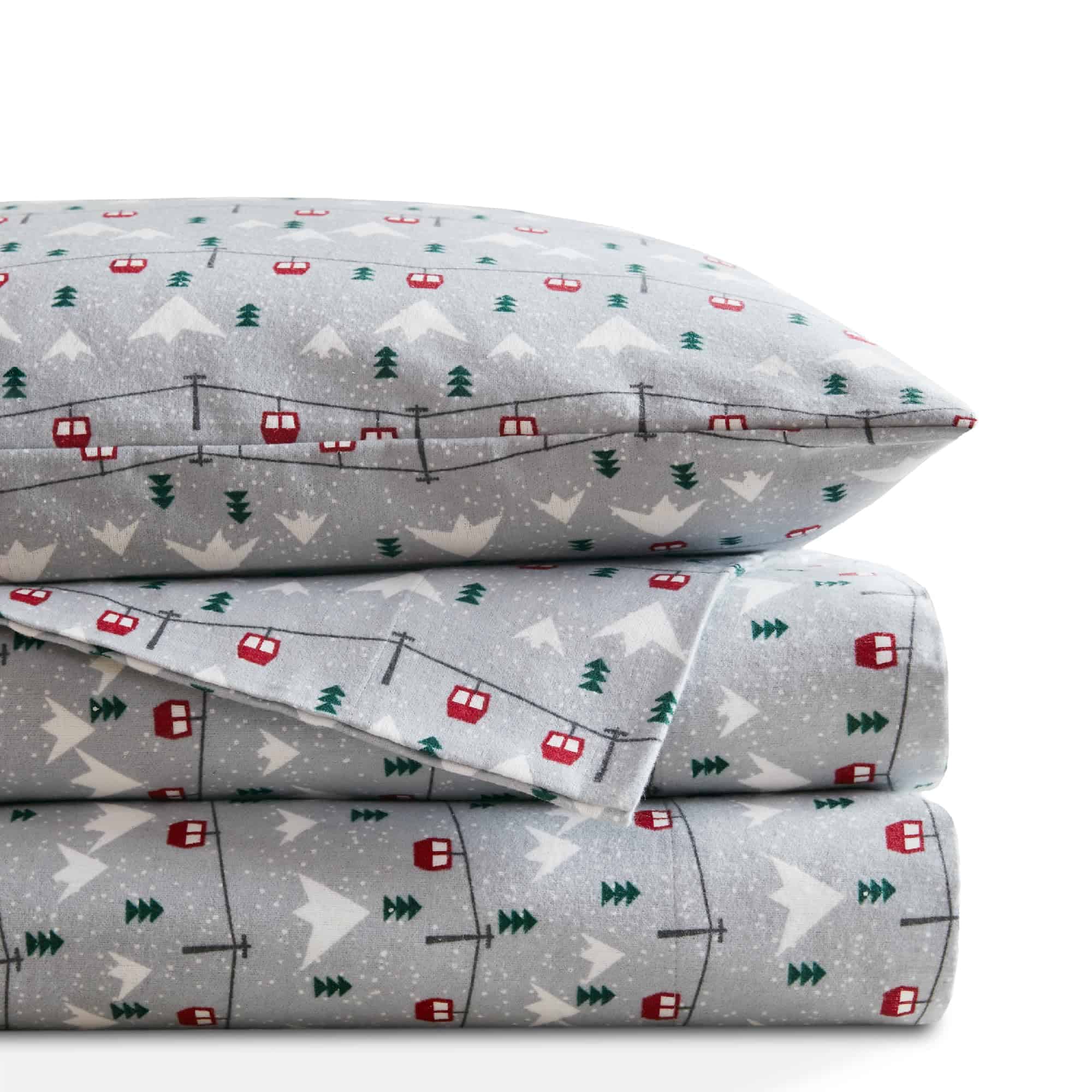 Juego de sábanas de franela Codi tamaño -Salto de esquí