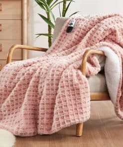 Manta Eléctrica de Piel Sintética Codi para Mujeres, Rosa