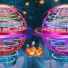 Juguete de Bola Voladora Espacial Mágica con LED, Bola