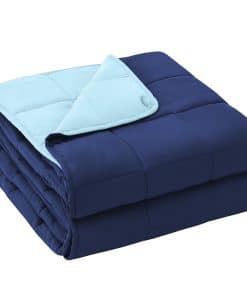 Manta Ponderada yescool para Adultos (15 -Azul Marino y Azul