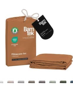 Juego de 2 Fundas de Almohada Tamaño King de Bambú 100%