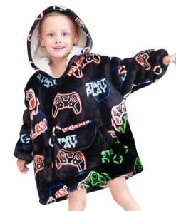 Manta con Capucha REXEO para Niños Regalo para Gamers Manta
