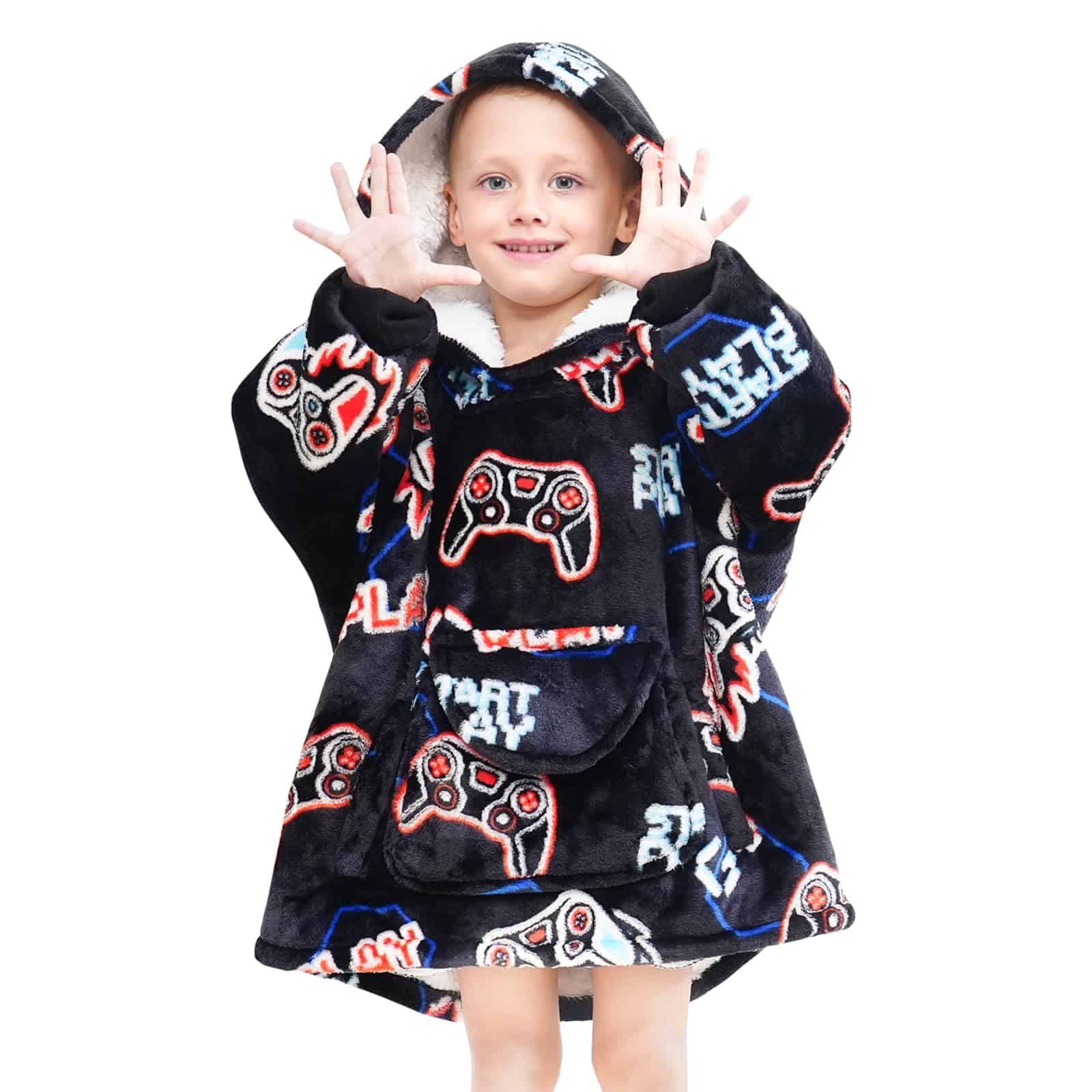 Manta con Capucha REXEO para Niños Regalo para Gamers Manta - Imagen 9