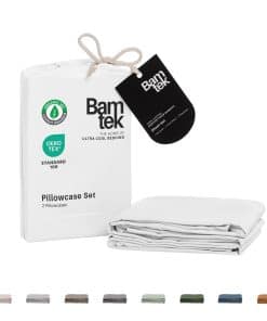 Fundas de Almohada King Size Bamtek Juego de 2 Fundas de