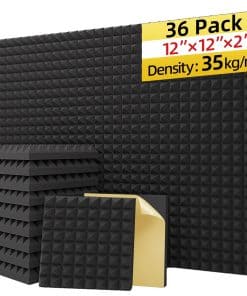 36 Pack Paneles de espuma insonorizante para pared con