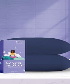 Fundas de Almohada de Algodón Egipcio -Azul Marino