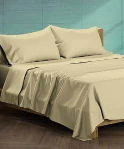 Juego de sábanas de algodón egipcio 100% XOOX Queen Size -