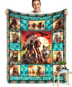 Mantas Nativas Americanas Manta de Flanela India Americana