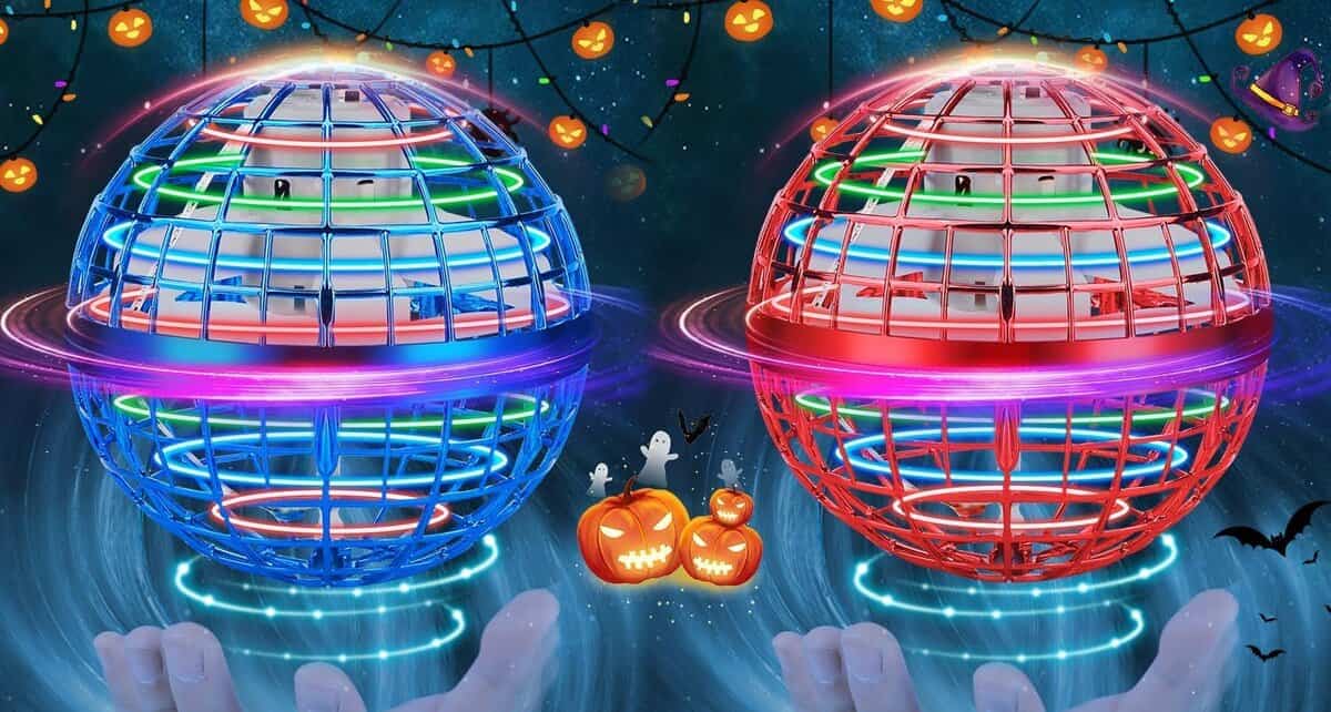 Paquete de 2 juguetes de bola voladora, pelota deslizante