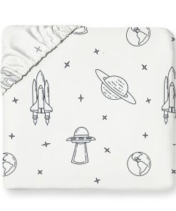 Juego de sábana bajera orgánica para cama Queen MakeMake