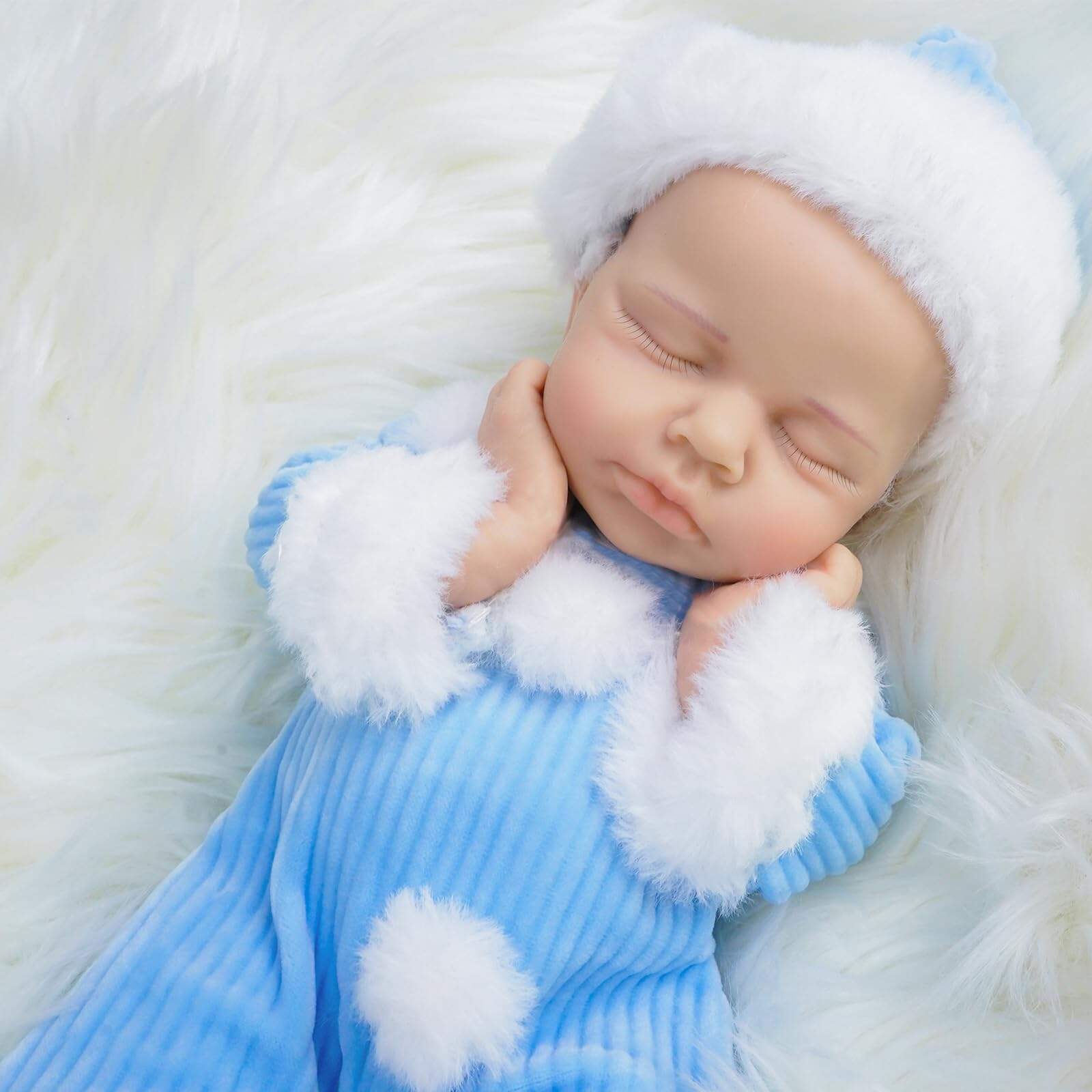 Muñeco de bebé renacido de AuroraVita Muñeco de silicona - Imagen 4