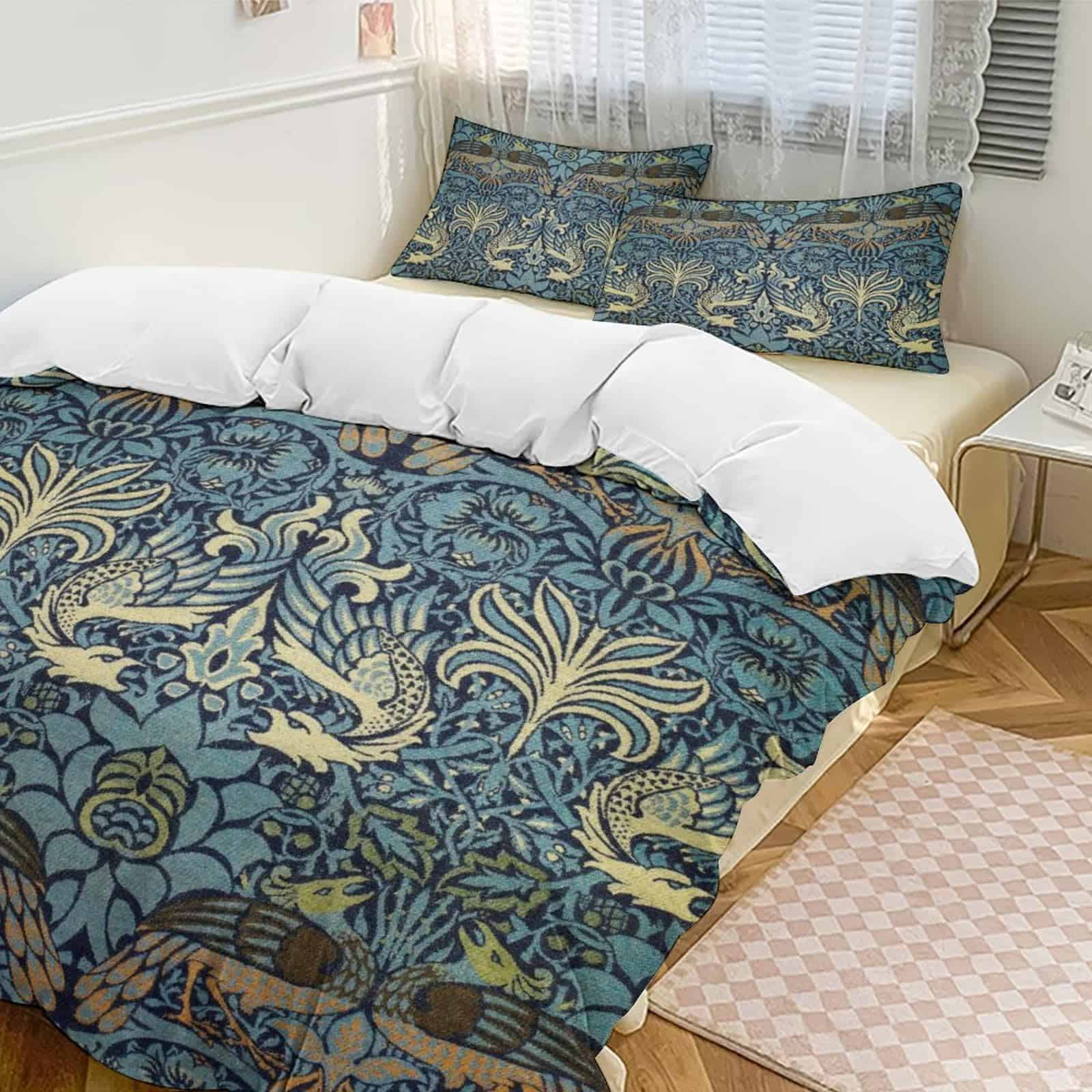 Juego de Funda de Edredón Vintage Floral William Morris