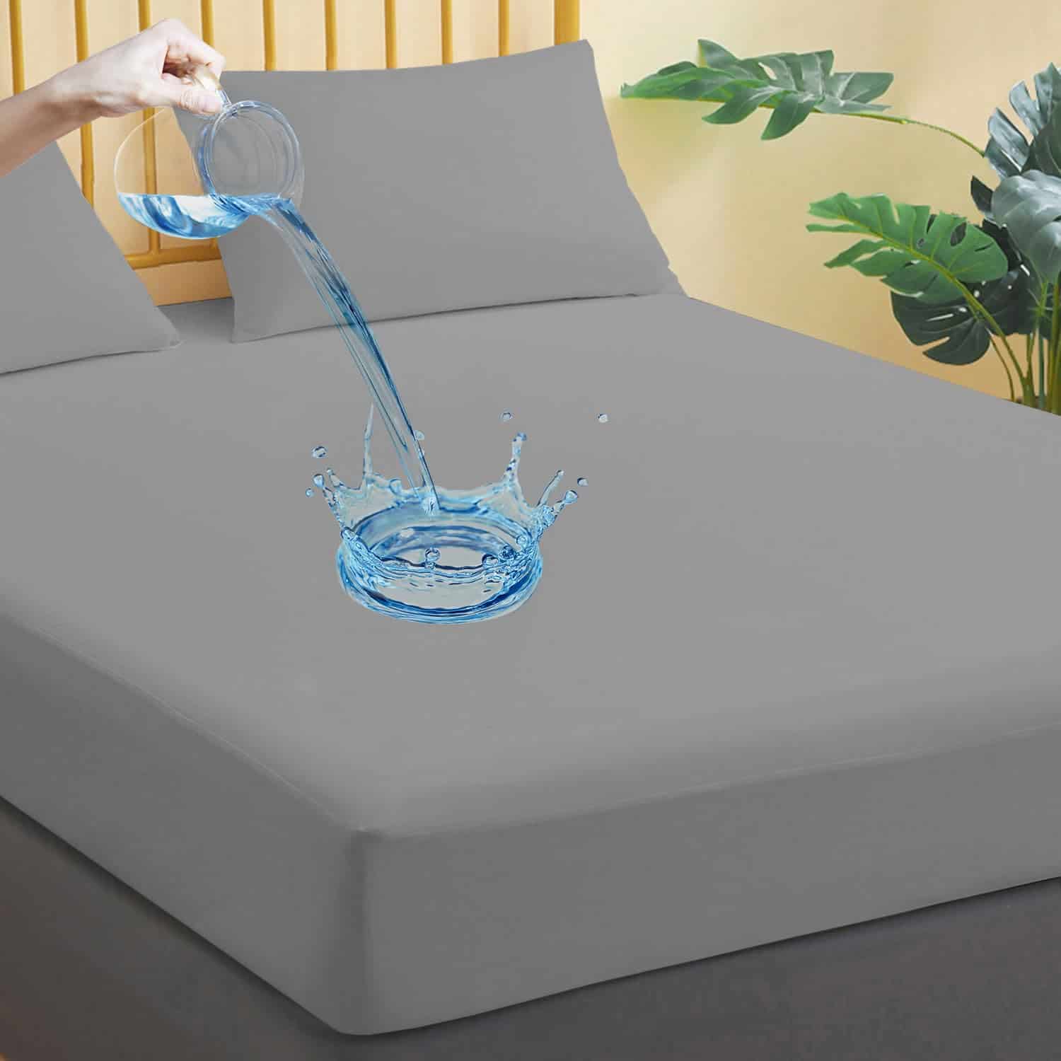 Protector de colchón impermeable Queen Size de 1 paquete