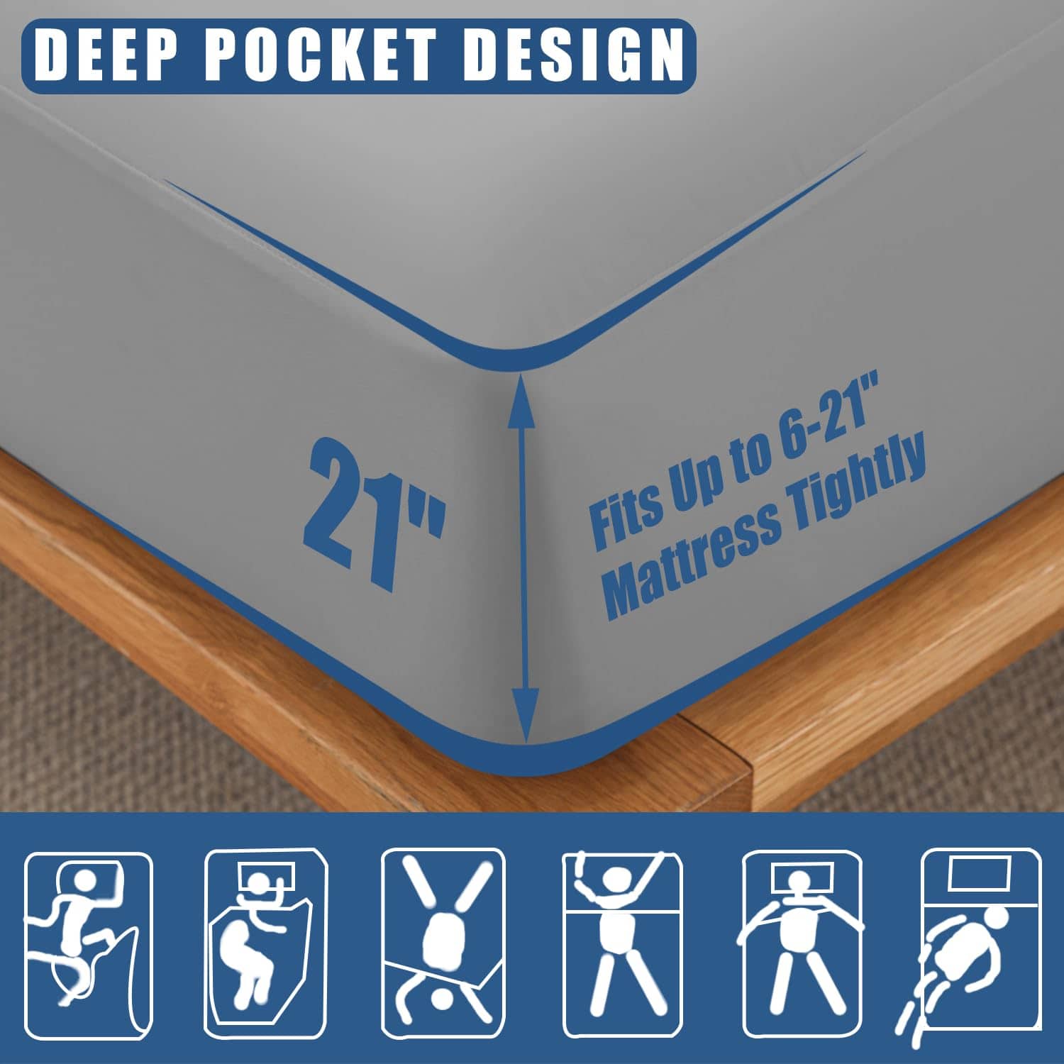 Protector de colchón impermeable Queen Size de 1 paquete - Imagen 4