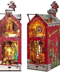 Kit de Libro Nook DIY 3D Puzzle de Madera, Casita de