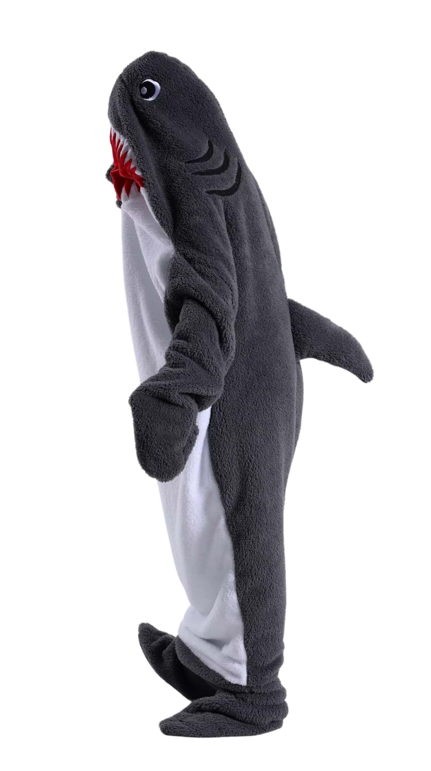 Manta con forma de tiburón para adulto, suave y cálida - Imagen 8