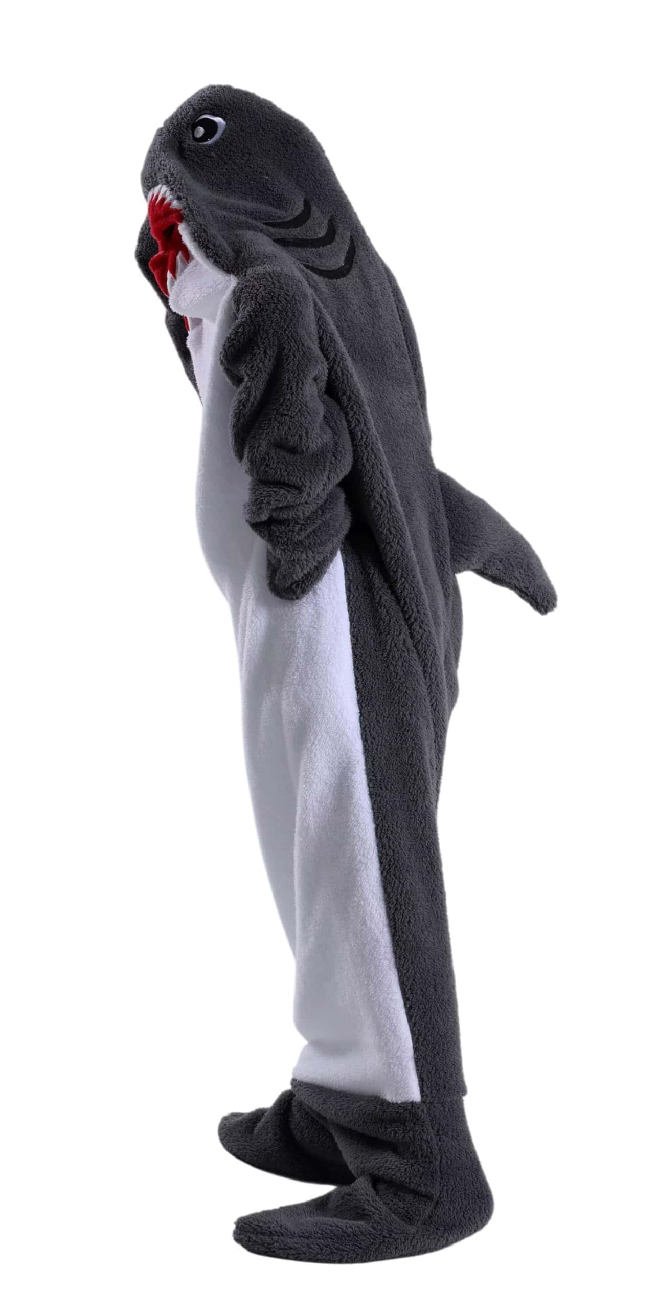 Manta con forma de tiburón para adulto, suave y cálida - Imagen 4