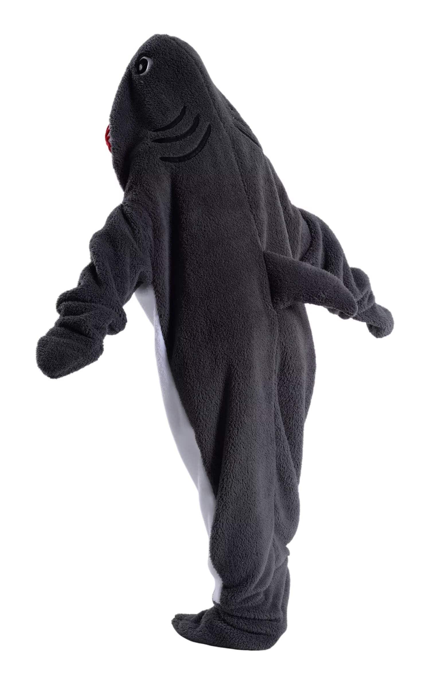 Manta con forma de tiburón para adulto, suave y cálida - Imagen 3