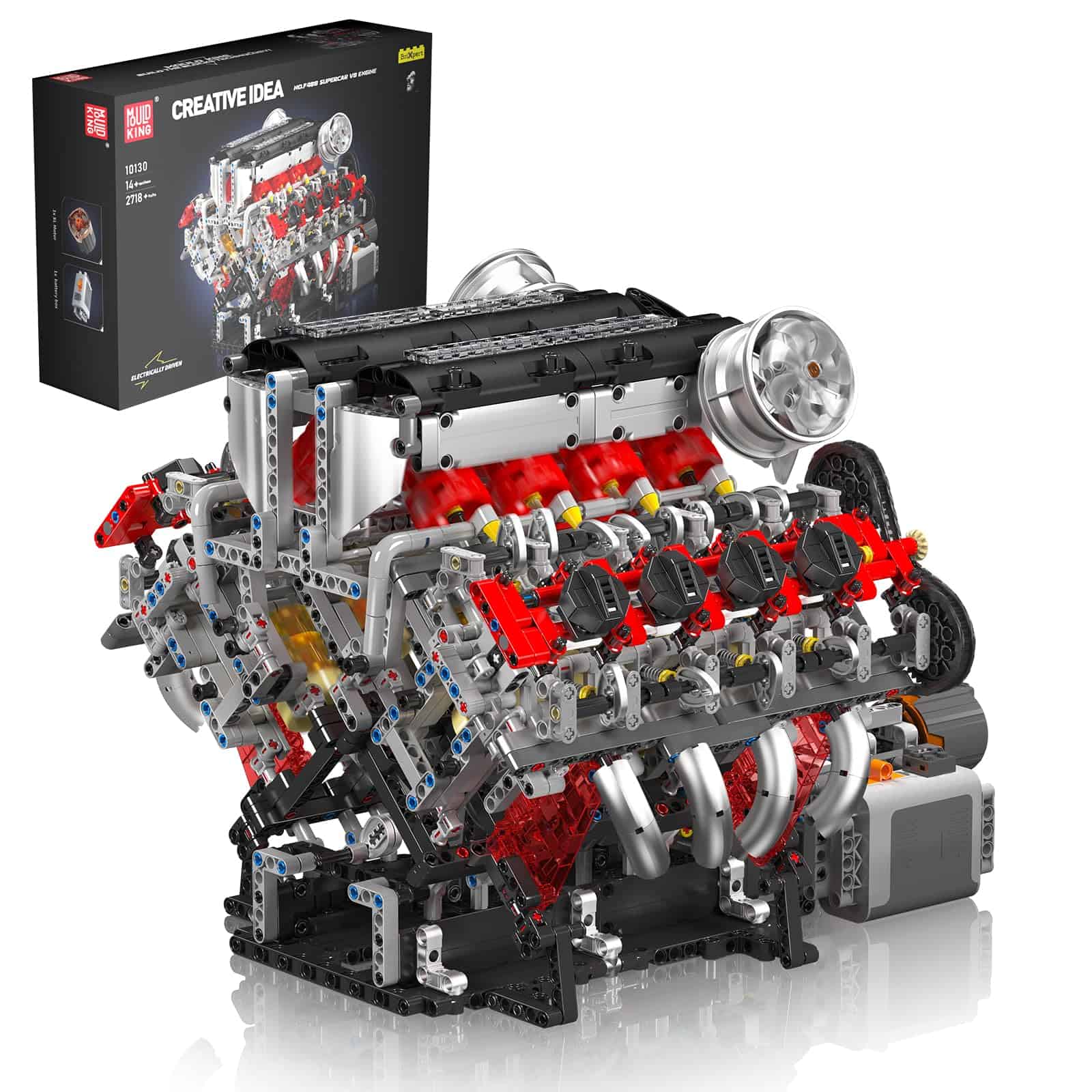 Juego de Construcción de Juguetes Mould King V8 Engine,