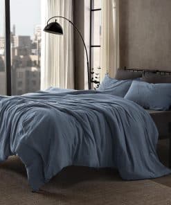 Juego de edredón SLEEP ZONE Queen, Inserto de -Azul Piedra d