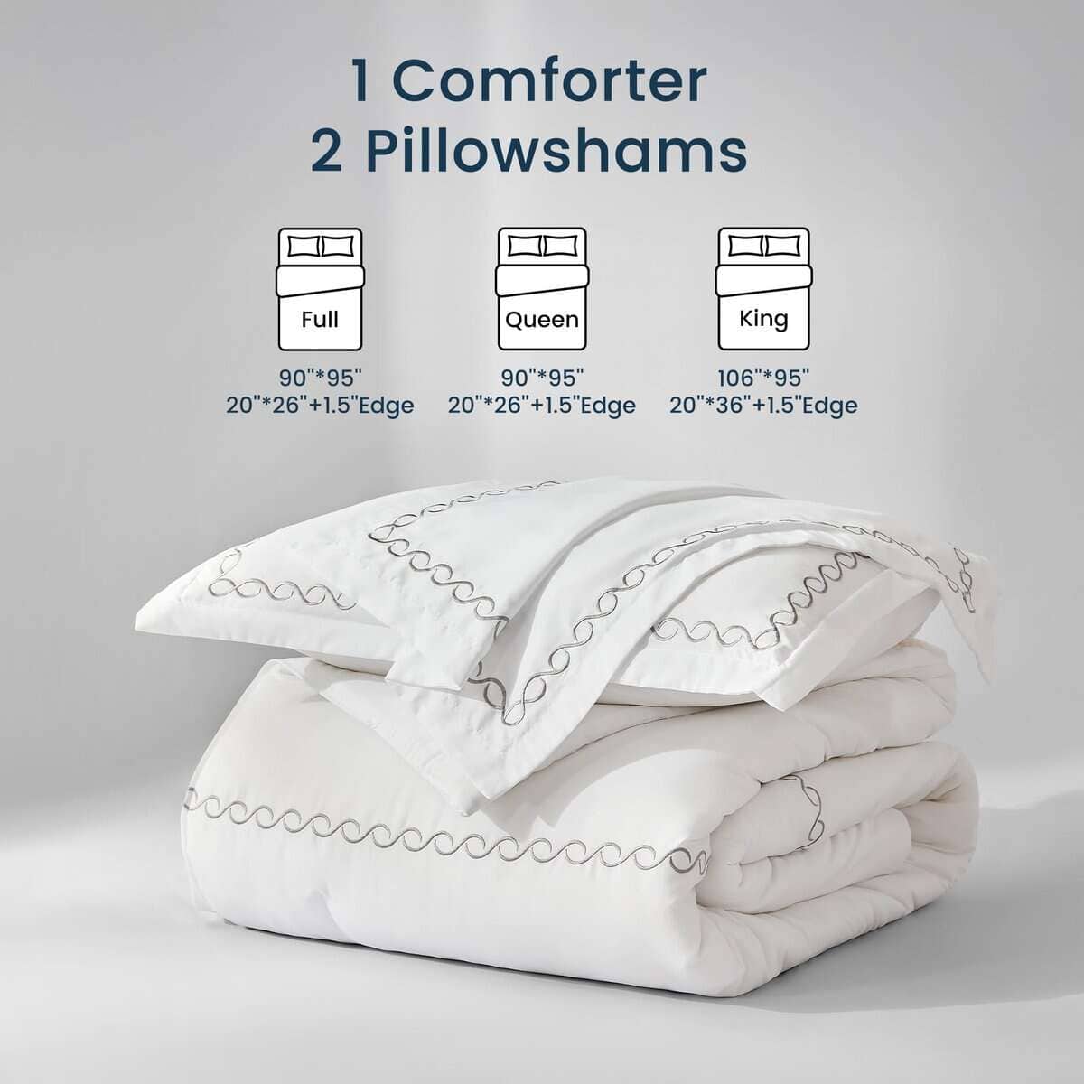 Juego de edredón SLEEP ZONE Queen, colección de lujo de - Imagen 7