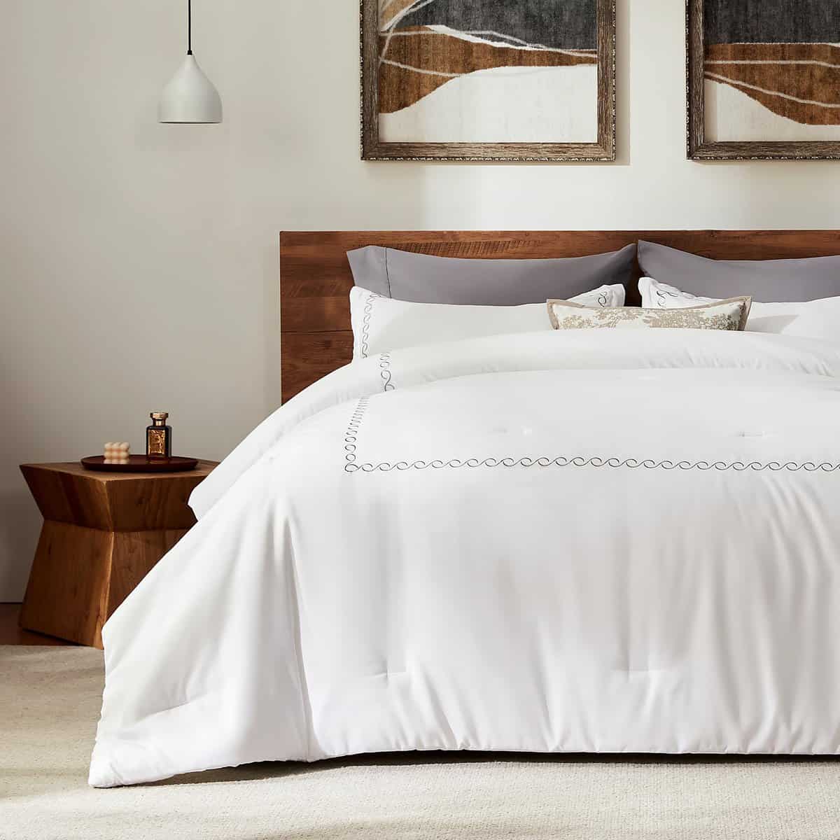 Juego de edredón SLEEP ZONE Queen, colección de lujo de