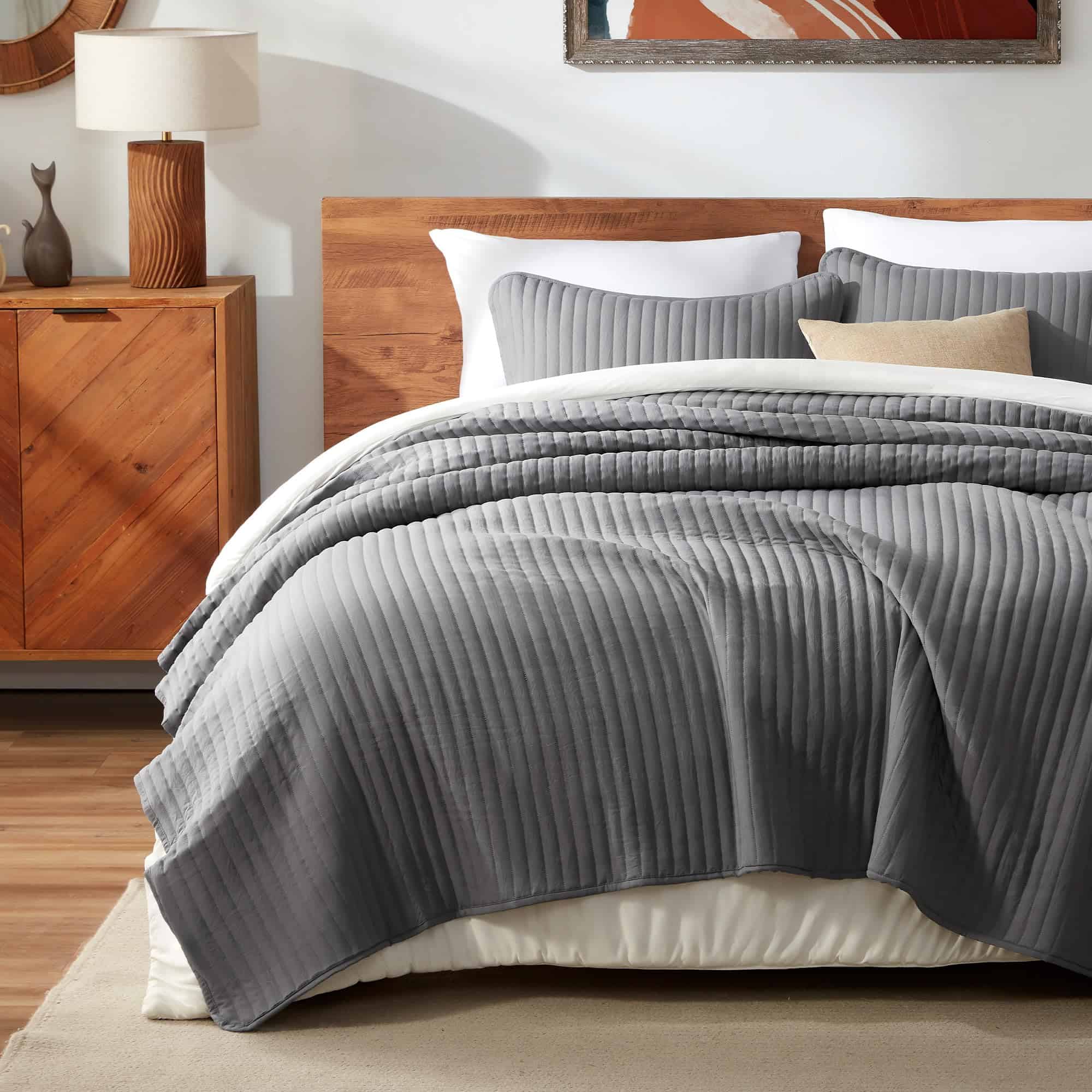 Juego de Edredones SLEEP ZONE, Cubrecamas -Gris