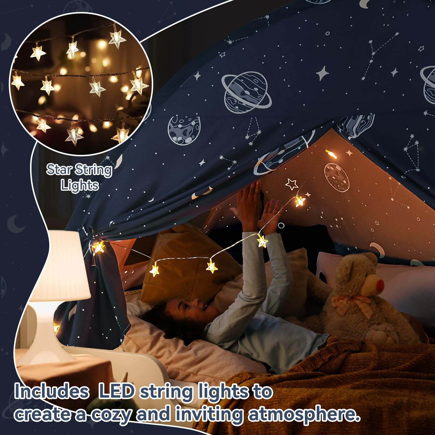 Carpa para Cama Individual, Carpa Espacial para Cama - Imagen 3