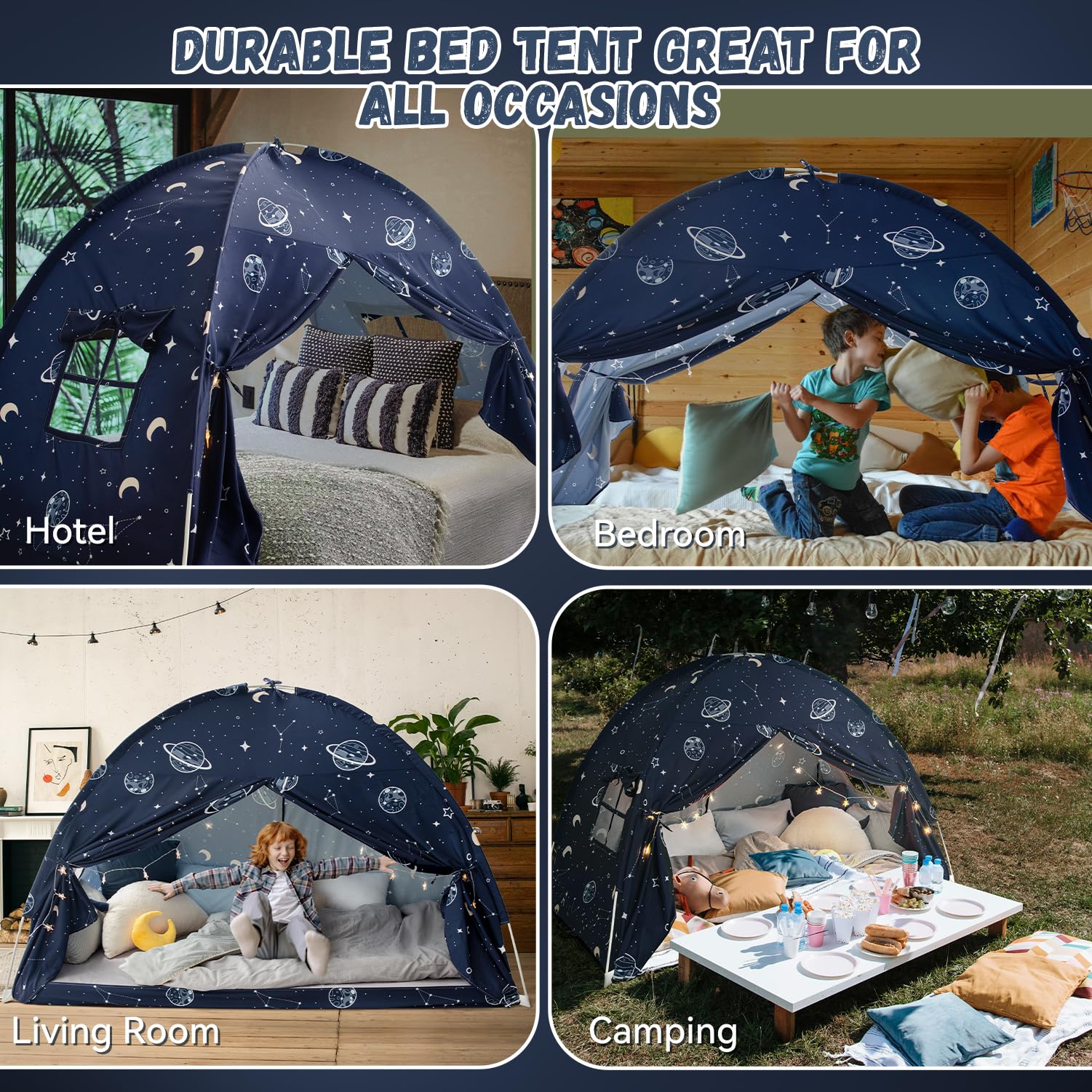 Carpa para Cama Individual, Carpa Espacial para Cama - Imagen 7