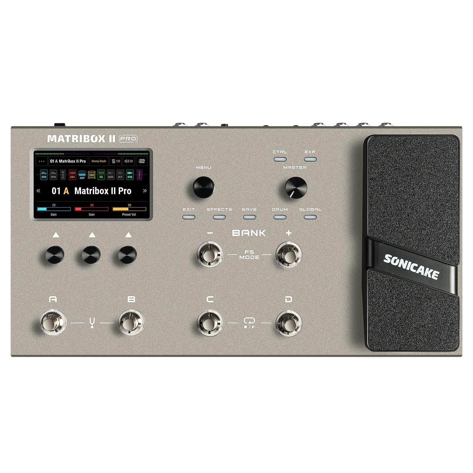 SONICAKE Matribox II Pro - Pedal de Efectos Multi-Guitarra