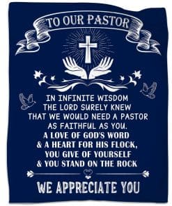 Manta de Apreciación para Pastor 60"x80", Regalos para