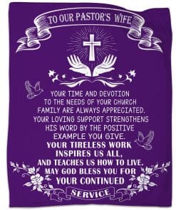 Manta de Apreciación para la Esposa del Pastor Nahjiiem,