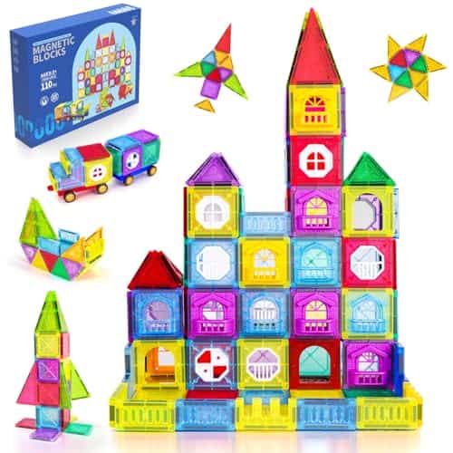 Bloques Magnéticos, Set de 110PCS de Construcción con