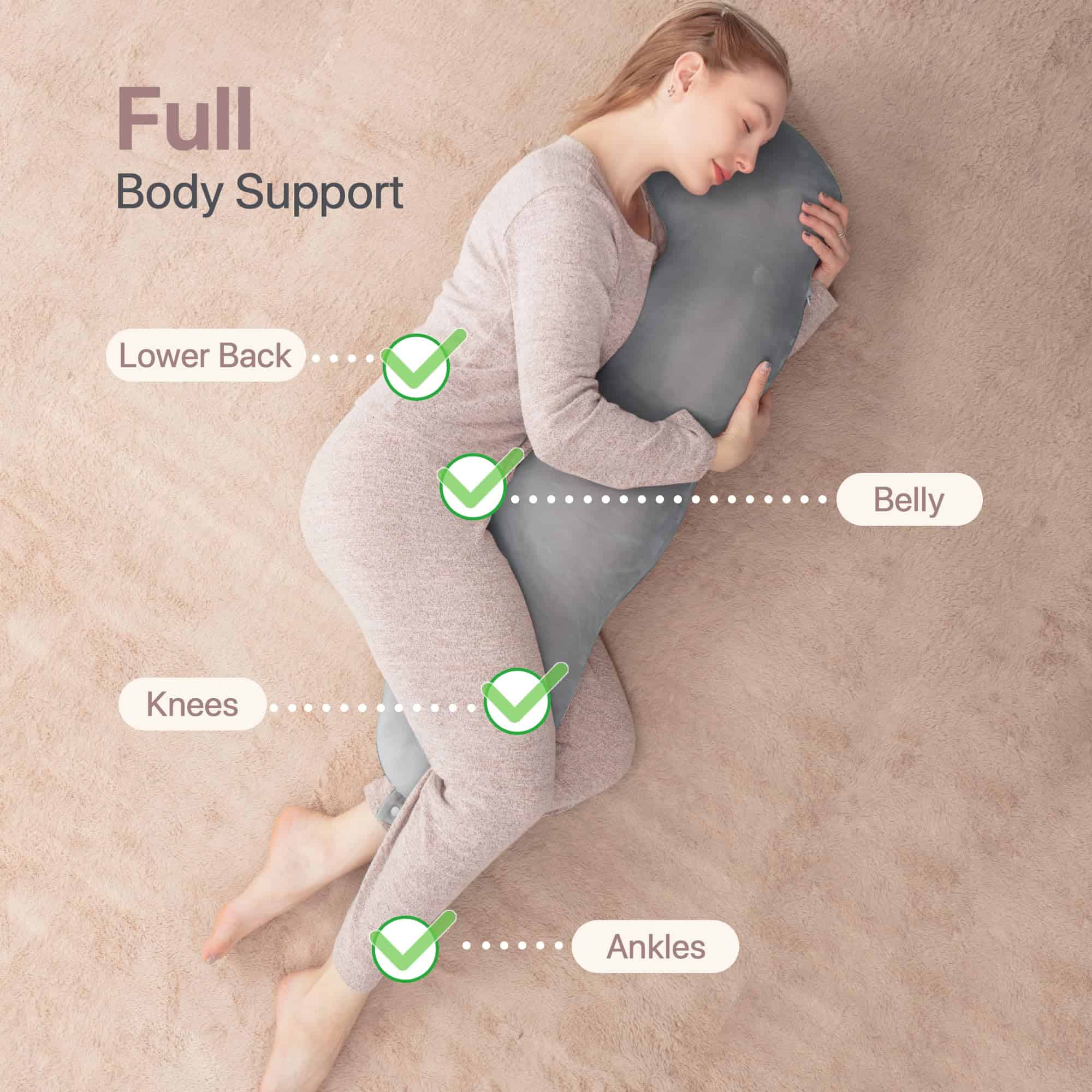 Almohada corporal de espuma viscoelástica TEXSTEAD - Imagen 4