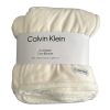 Manta Oversized Calvin Klein, Twin, Crema