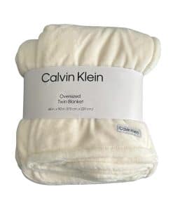 Manta Oversized Calvin Klein, Twin, Crema