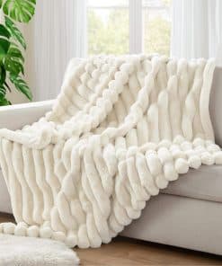 Manta de piel sintética ultra suave Hyde Lane, cálida manta