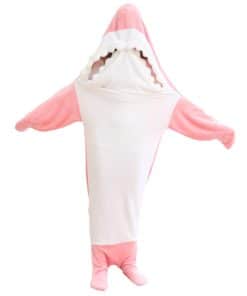 Saco de dormir de tiburón unisex para niños, manta de