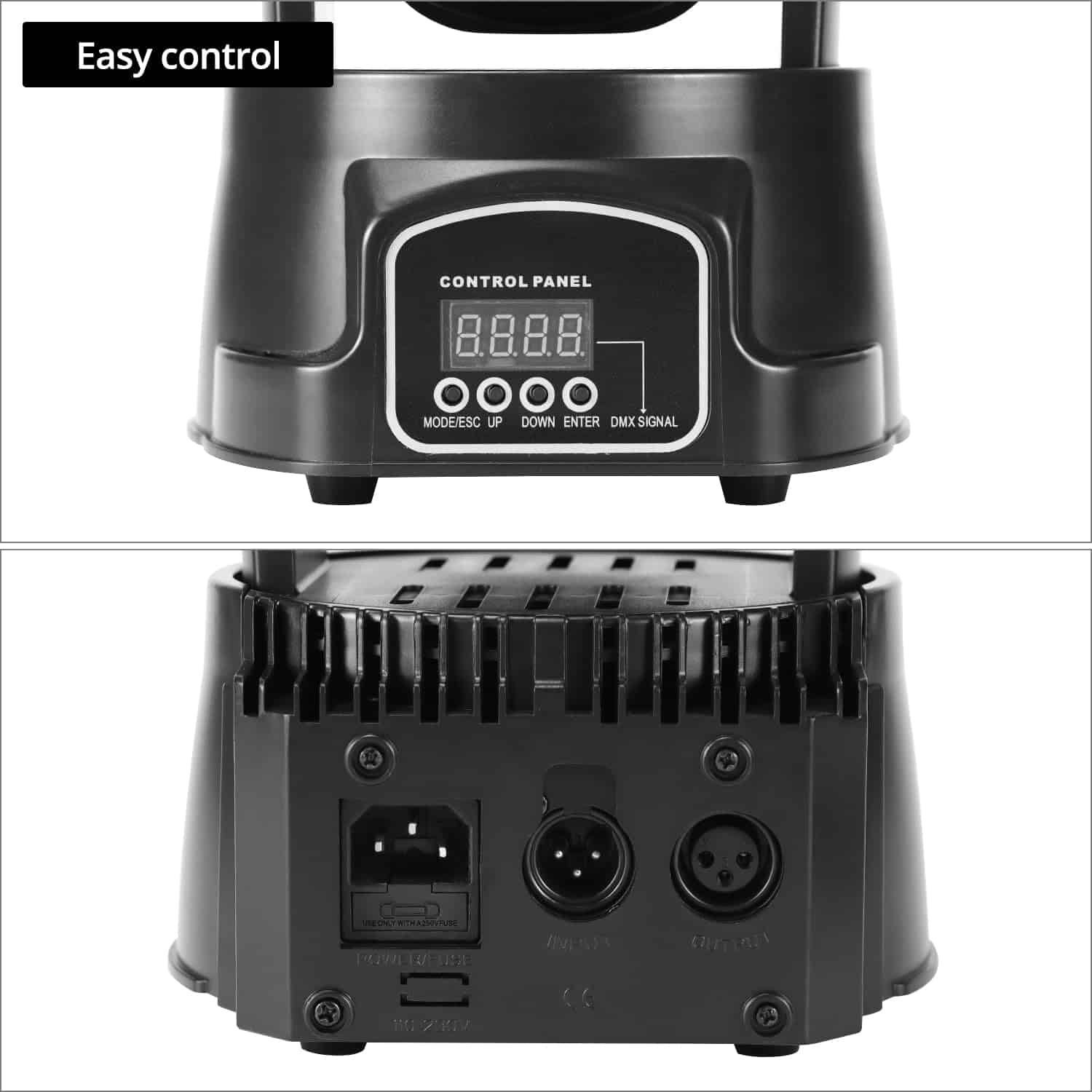 Luces de Escenario RGBW Mini Moving Head DJ de QWORK, 7x8W - Imagen 6