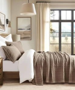 Juego de Colcha de Algodón Lavado a la Piedra Tamaño King,