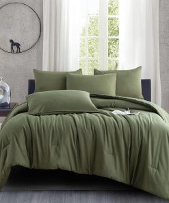 Set de Edredón Verde TISPLR Full 3 Piezas Suave Juego de